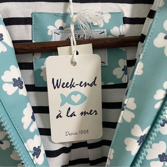 Week-end à la Mer Teal Floral Jacket - Picture 2 of 8